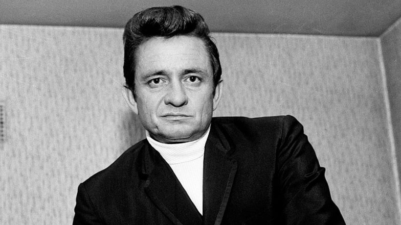 Der amerikanische Sänger Johnny Cash
