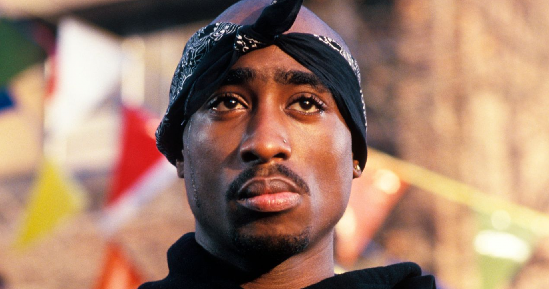 Der amerikanische Sänger Tupac Shakur